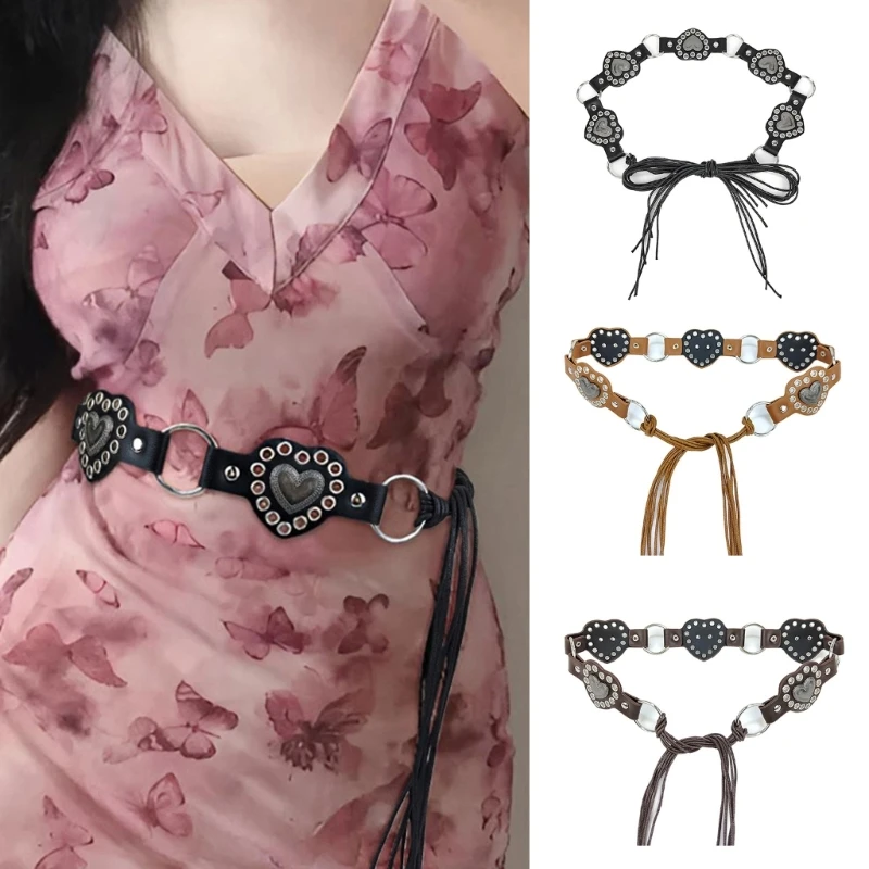 

Sexy Grommet Belt For Women Waist Chain Belt Heart Chain Belly Chain For Dress Carvings Belt Carvings Waist Chain