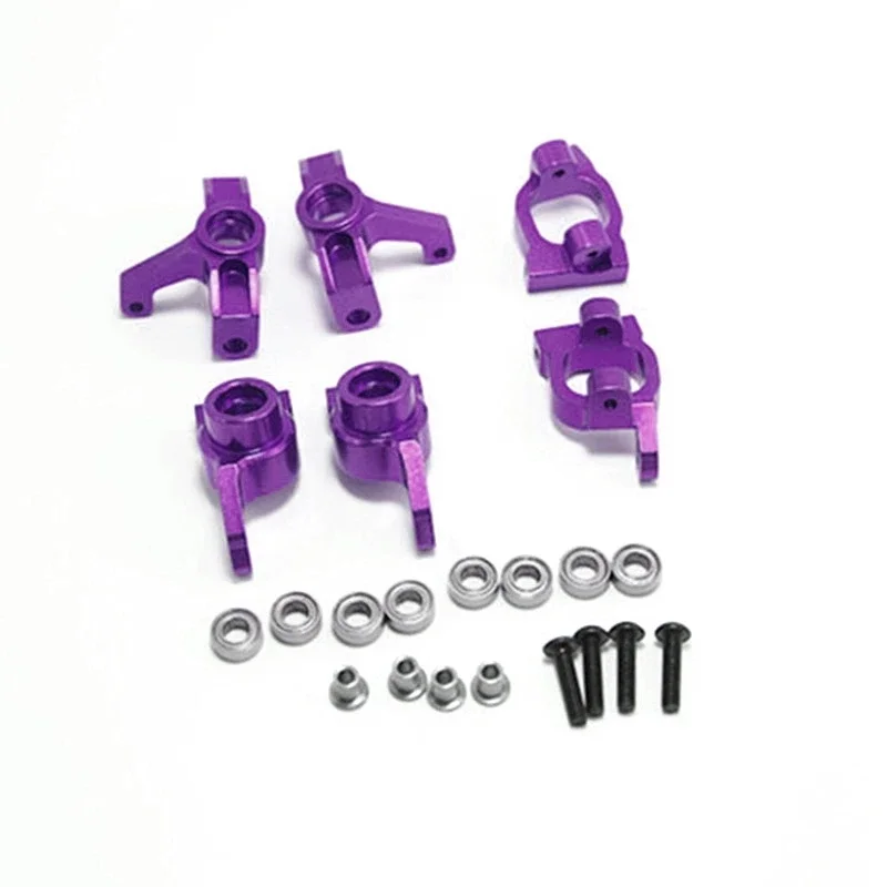 Wltoys 144001 144002 144010 124007 124008 124016 124017 124018 124019 Metal Steering Blocks C-Hub Carriers RC Car Upgrades Parts