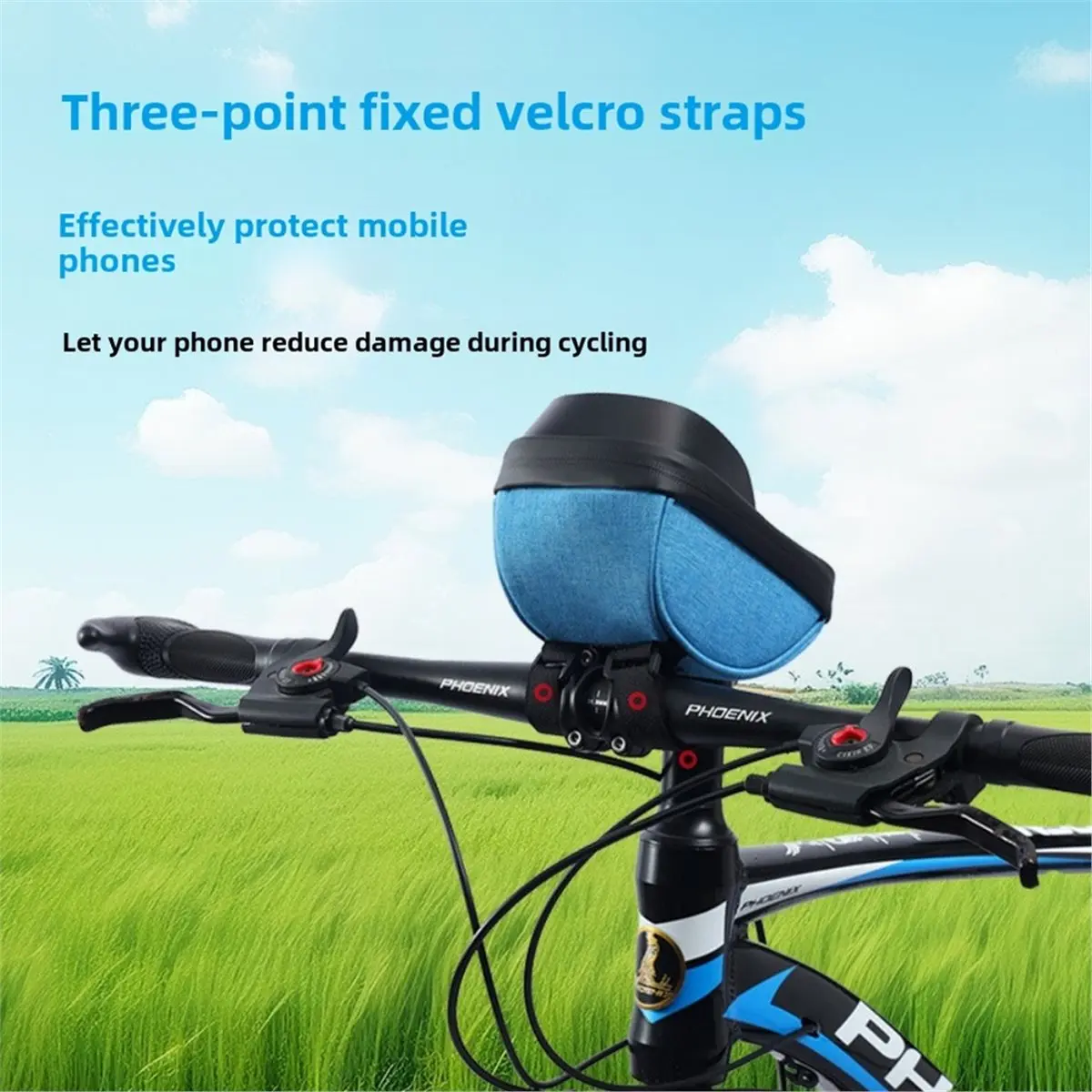 Bike Riding Bag with Hard Shell for Road Cycling and Phone Storage