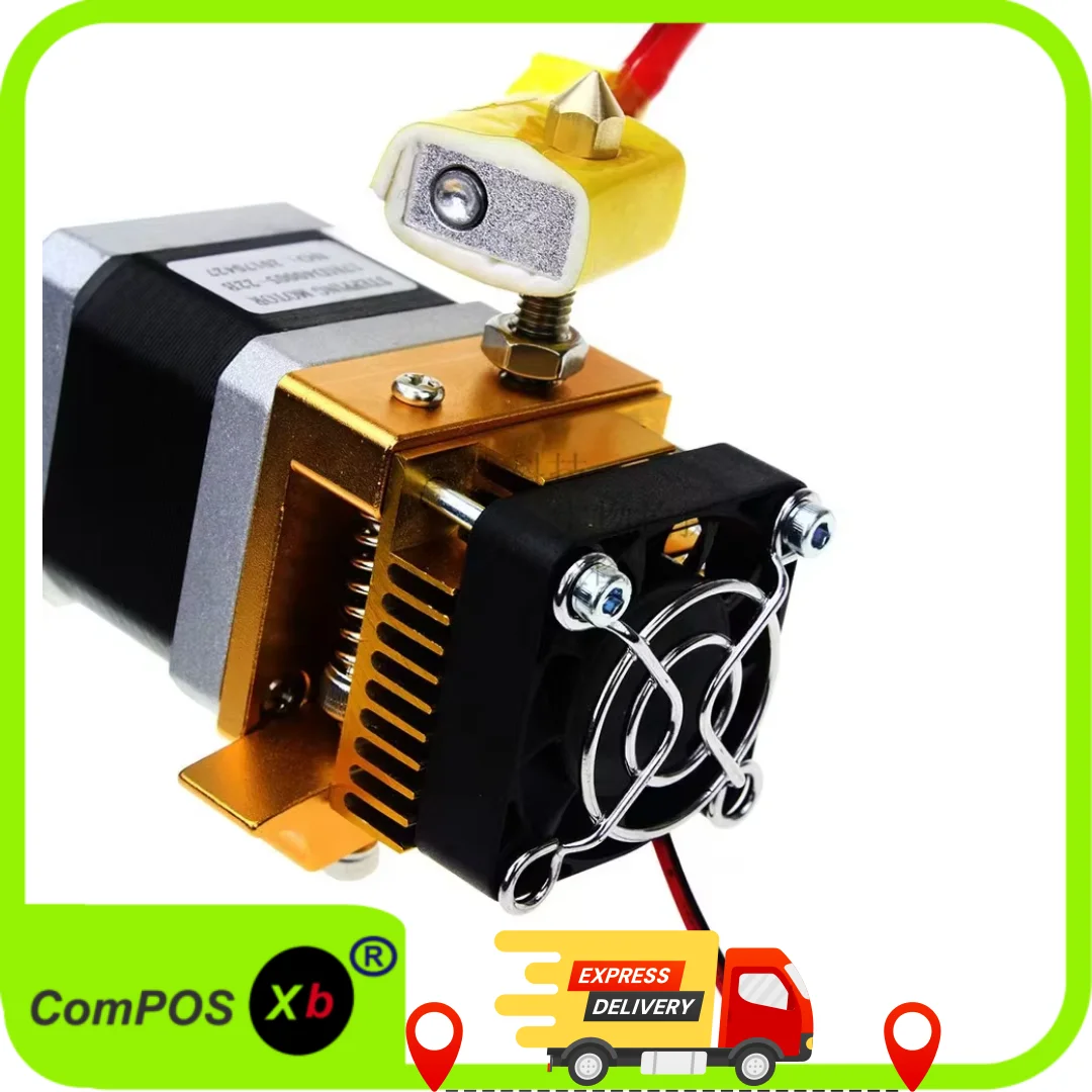 MK8 Extruder Kit 1.75mm 0.4mm Nozzle 12V/24V 40W for Ender 3/5 CR-10 3D Printer