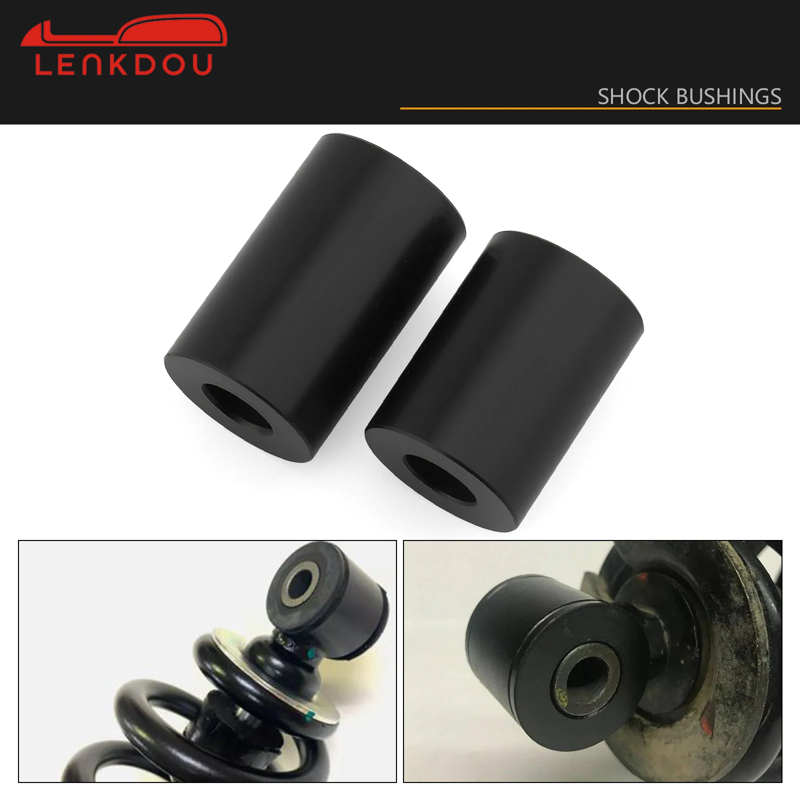 Black Rear Shock Bushings For Polaris ATV Xplorer Trail Boss Mono Trail Blazer Magnum Xpress Sport Replace Part 7041448