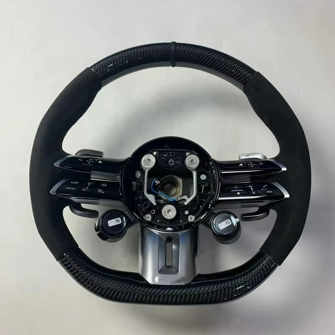 

white all-leather sports steering wheel W204/W205/W206/W211/W212/W176/W213/C117/W124/W177/W221/W222/S63
