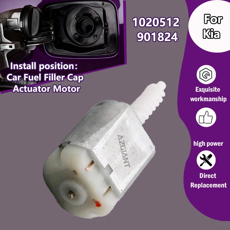 

AZGIANT 1020512 901824 For Car fuel filter flap lock system 12V DC motor For Kia Sorento L4 2.4L/Cadenza/Stinger 81590C6000