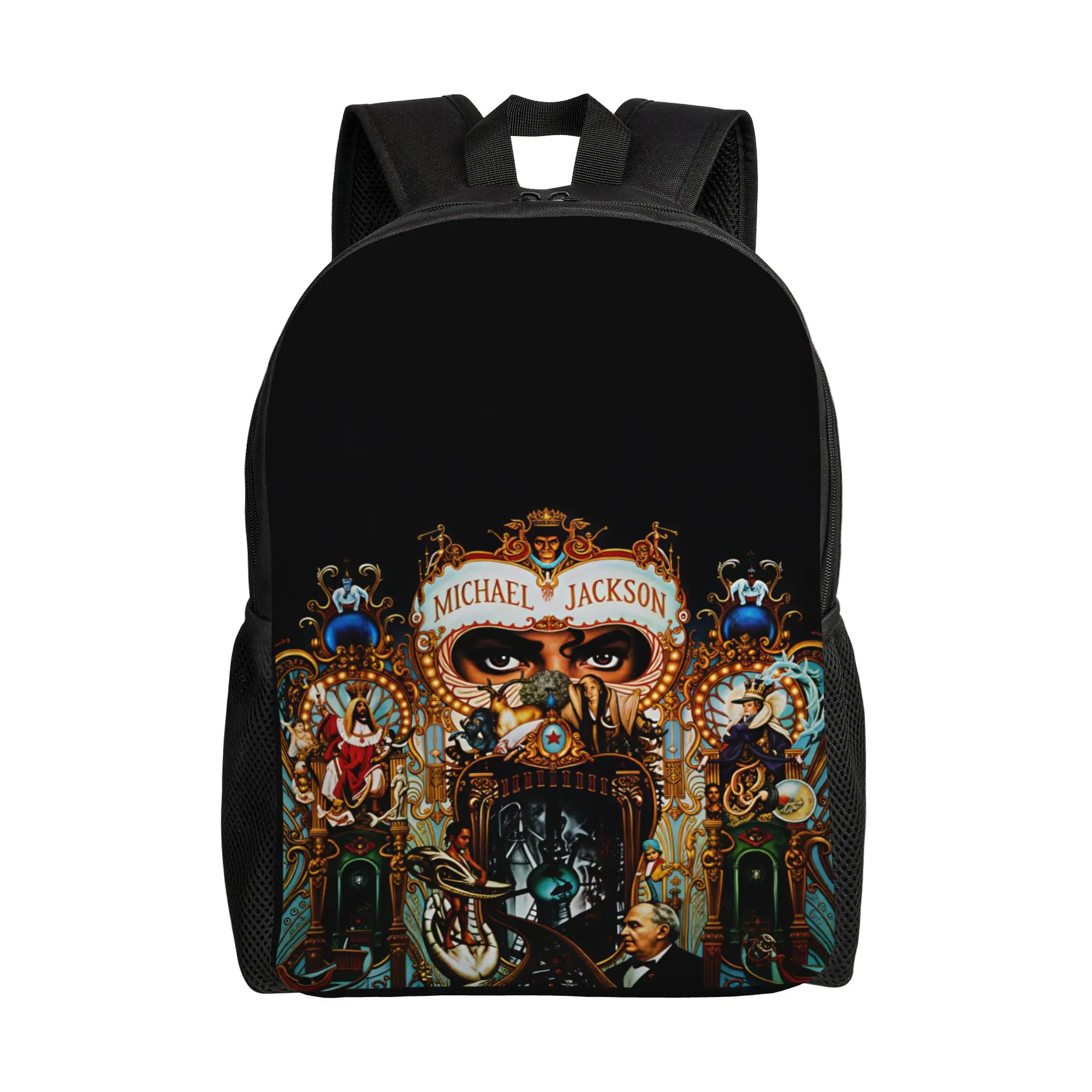 Michael Jackson Backpack  Men Polyester Travel Backpacks Soft Kawaii School Bags Rucksack