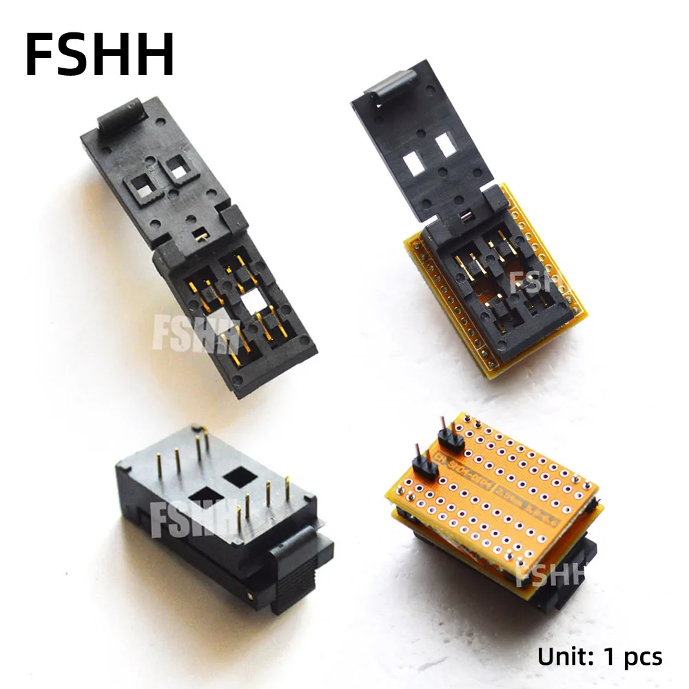 

2.54mm Optocouplers test socket Optocouple SMD4 to DIP4 test socket Pitch 2.54mm width 4mmx6mm 5mmx7mm