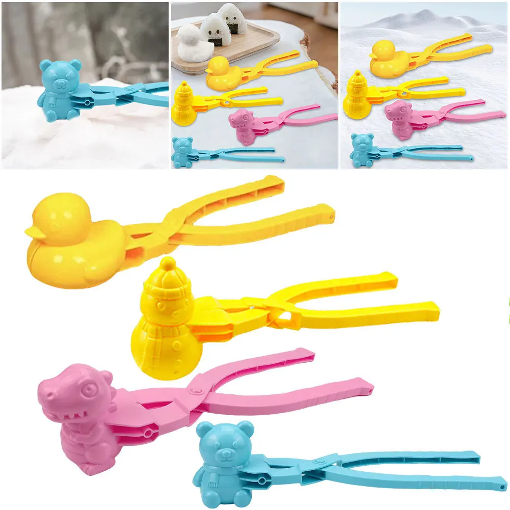 Duck Rice Mold DIY Snowball Maker Bento Accessories with Handle Winter Snow Toys Cute Animal Rice Shaper for Kids and Adults