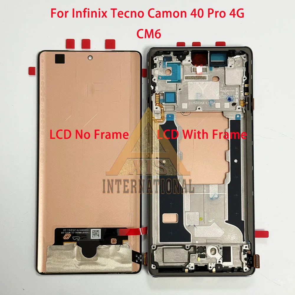 Oryginalny wyświetlacz Amoled do Tecno Camon 40 Premier 5G CM8 Ramka wyświetlacza LCD do Camon 40 4G CM5/ 40 Pro 4G CM6/ 40Pro 5G CM7 — zdjęcie produktu 6