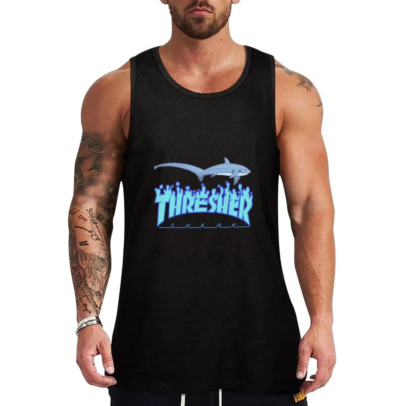

Thresher Shark Tank Top gym shirt man Vest for boy