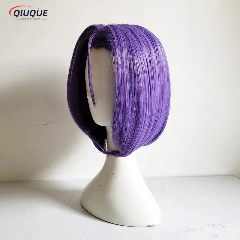 

2025 год Рикет Джеймс Косплей Короткие Фиолетовые Высокое Качество Термостойкие Синтетические Волосы Хэллоуин Парики Для Ролевых Игр + Кепка Для Парика