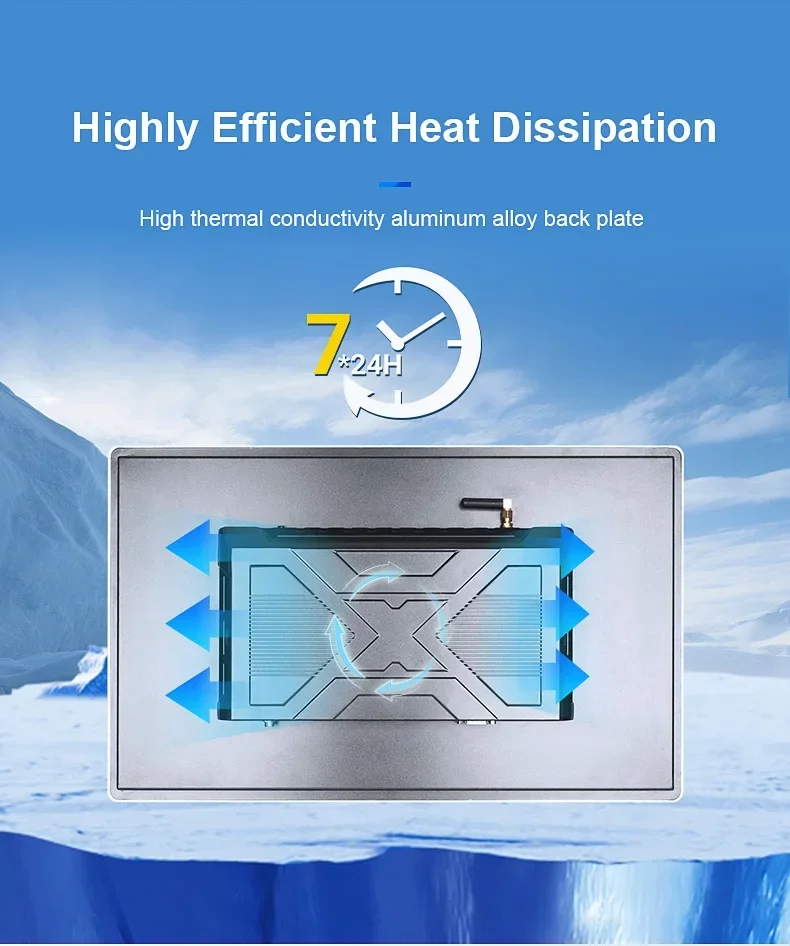 Embedded Ip65 Waterproof Wall Mounted Industrial Android 12 Cheap J4125 I5 I7 Industrial Panel Pc For Cnc Controller/Atm