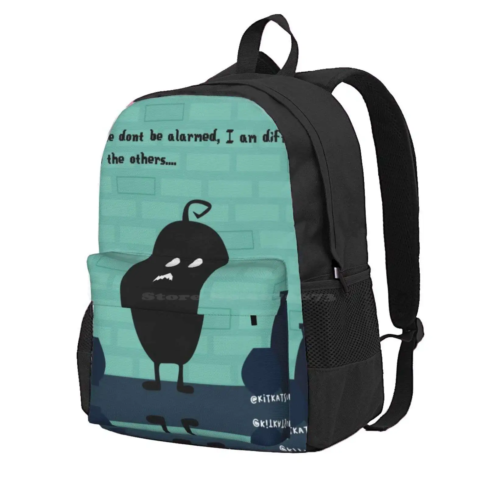 

Stardew Valley Krobus - Sewers Hot Sale Schoolbag Backpack Fashion Bags Halloween Black Cute Sewers Jojacola Jojamart