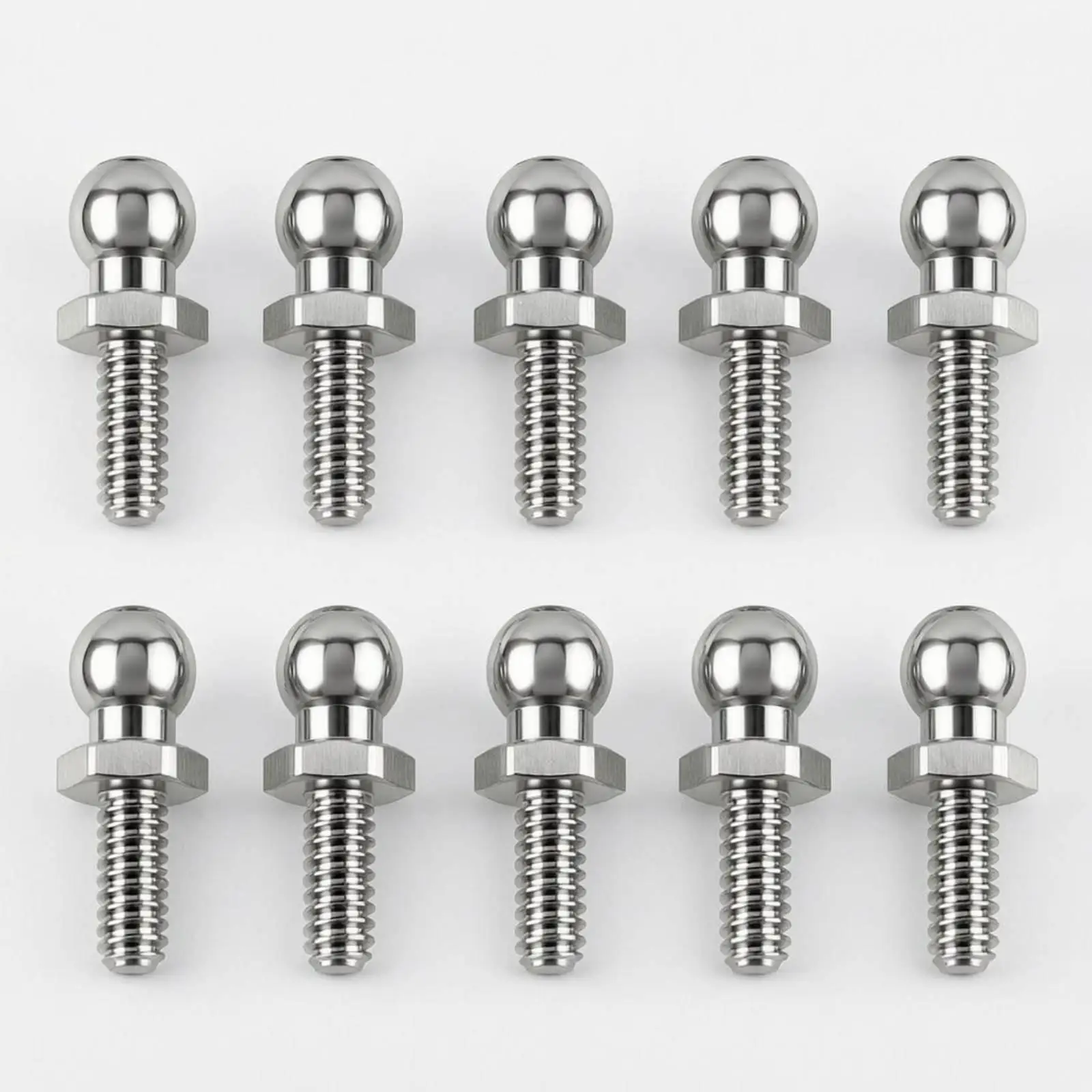 10 Pieces Silver RC Car Screw Metal Machine Screws Nickel Plated Small Hardware