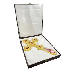 HTISOK Orthodox Church Blessing Cross Articulos Religiosos Church Decoration Cruz Pectoral Religious Supplies Orthodox Cross