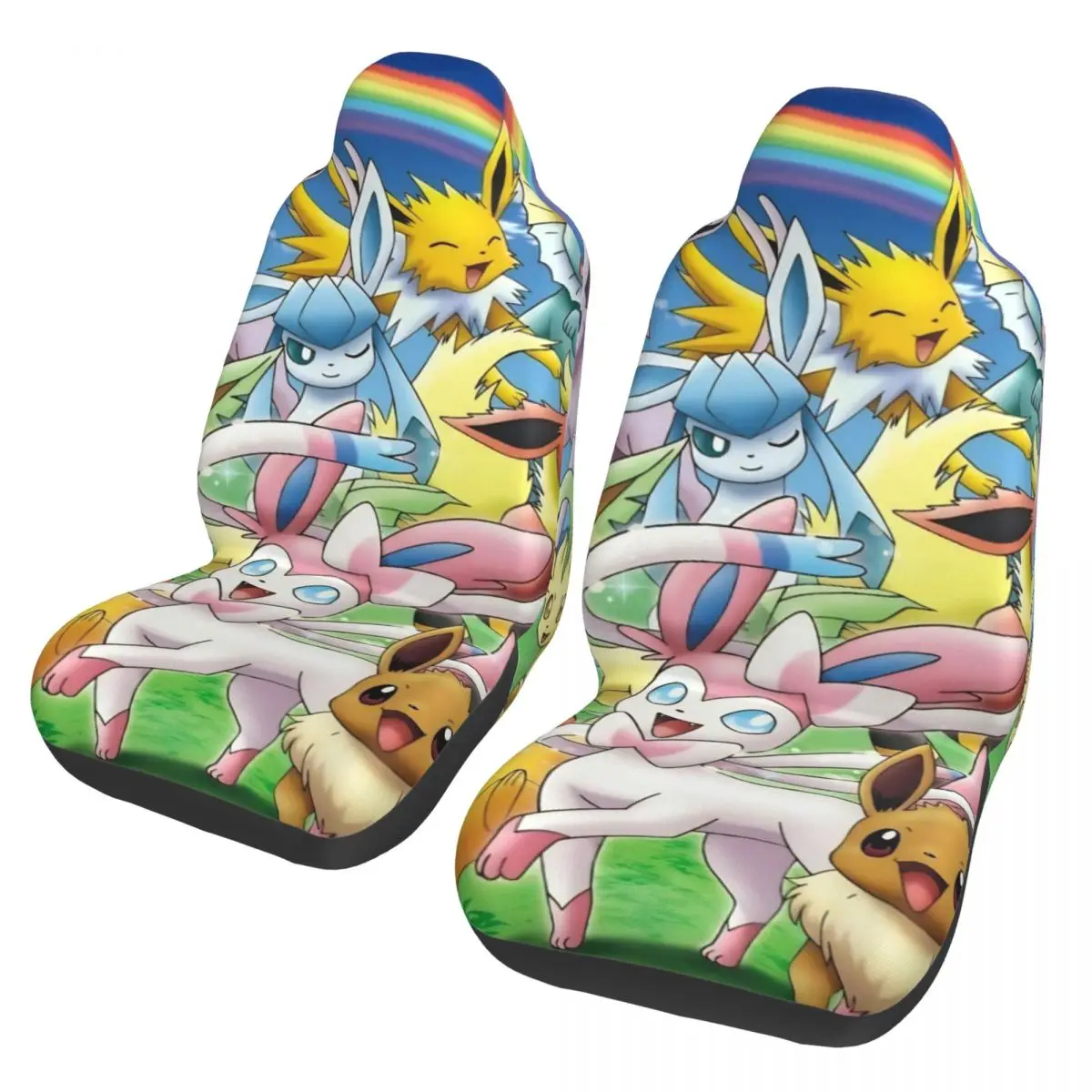 

Poke-Mon Cartoon Universal Car Seat Cover for most cars For SUV Cute Game Car Seat Mat Polyester Hunting