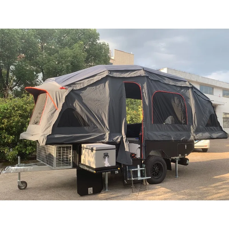 ระบบครัวแบบเลื่อนได้ตกแต่งสวยงาม อลูมิเนียมสำหรับคาราวาน รถบ้านออฟโรด เต็นท์ลมสำหรับเดินทาง