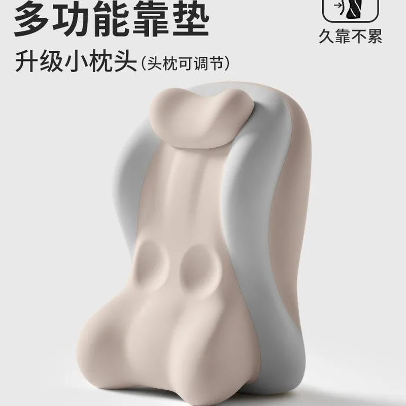 Adjustable Bed Backrest Pillow with Head Support Cervical Spine Protection Large Cushion for Reading Phone Use Sofa Semi Recline