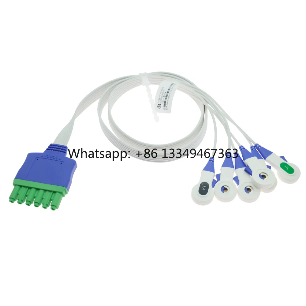 

Manufacturer Compatible for Dragers Infinity M300 Disposable Leadwire Cable, 6 Leads AHA Grabber Cable for Patient Monitoring