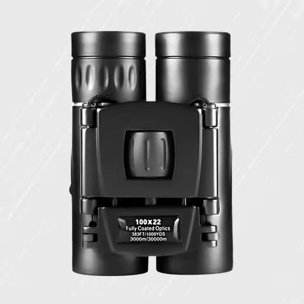 40x22 100X22 HD Powerful Binoculars 2000M Long Range Folding Mini Telescope BAK4 FMC Optics For Hunting Sports Camping Travel