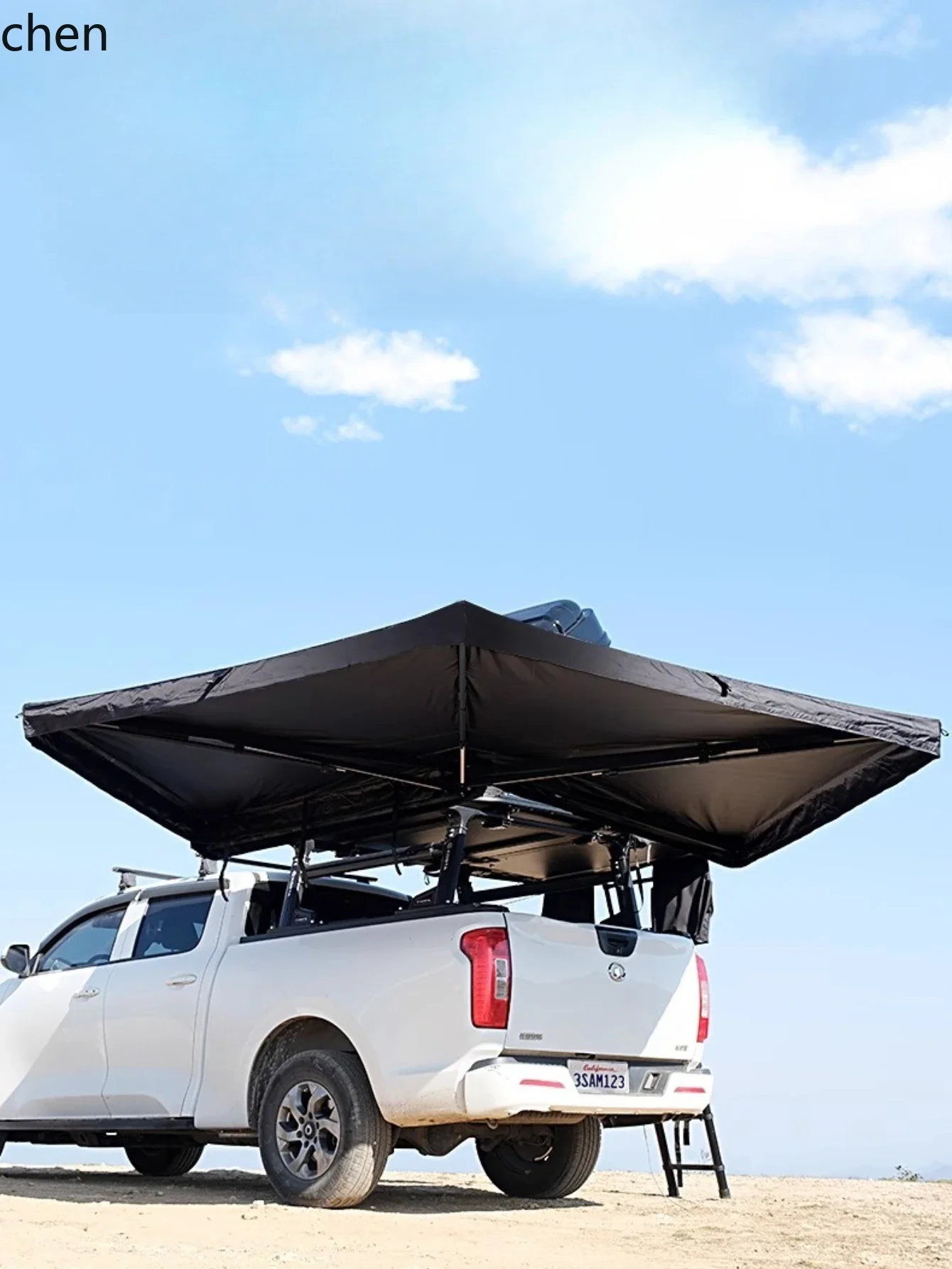fan-shaped side tent outdoor camping car rear canopy tent sun protection awning