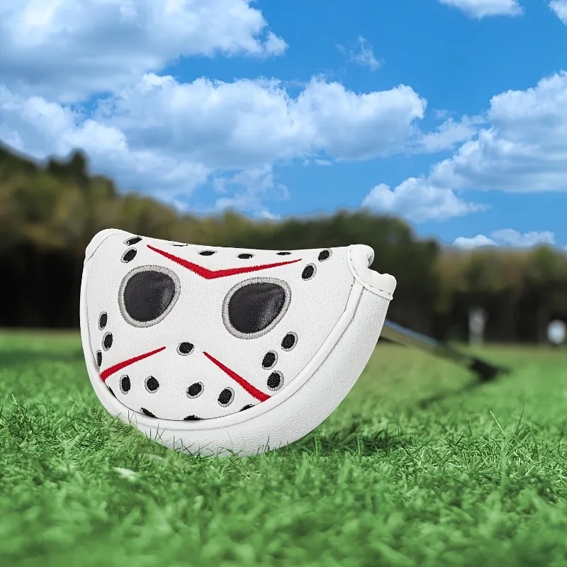 

Чехол для головки клюшки для гольфа - дизайн с полым отверстием, материал PU, с вышивкой, аксессуары для гольфа, модный и прочный.