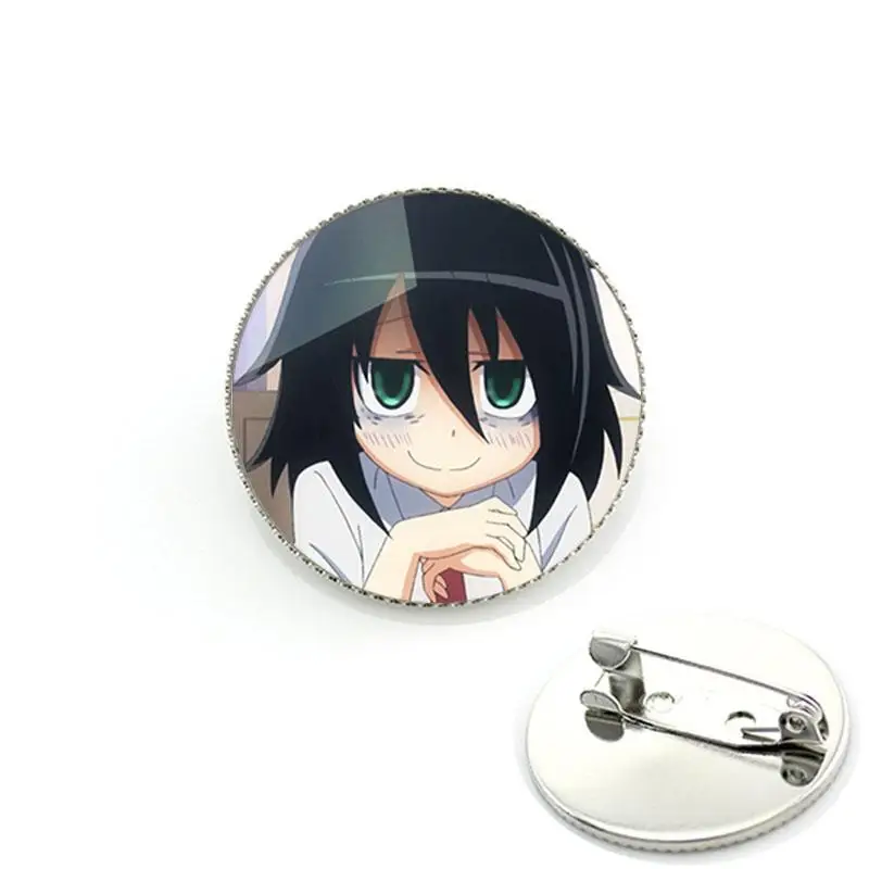 Cartoon Watamote Kuroki Tomoko Cosplay Brooch Party And Wedding Jewelry Anime Accessories For Clothes Backpack QWT577