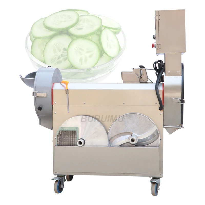 Vegetable Cutting machine Shredding For Radish Onion Ginger Garlic Eggplant Potatoes Double-Head Vegetable Cutter Machine