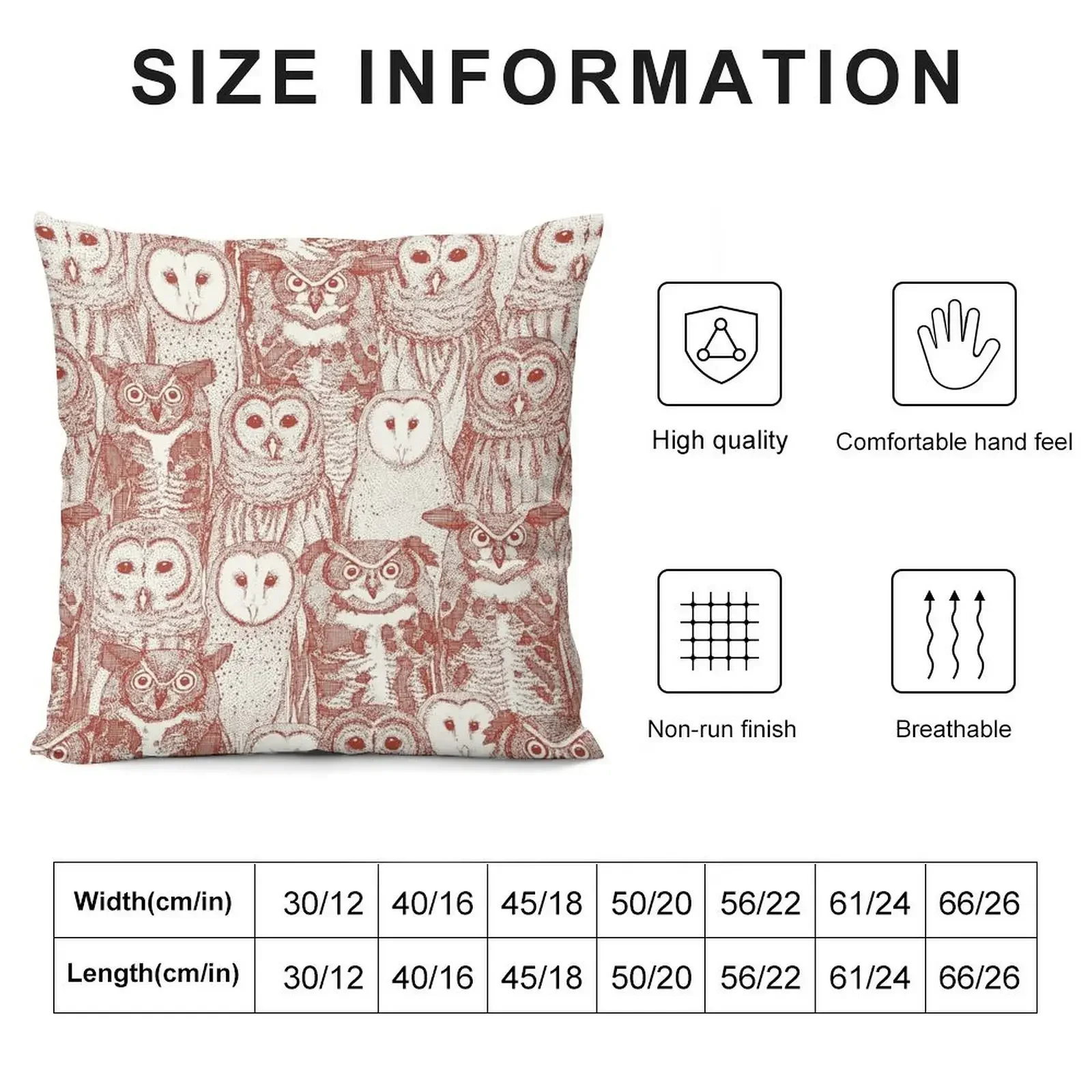 owls NC paprika Throw Pillow Luxury Sofa Cushions pillowcases for sofa cushions Cushions For Decorative Sofa pillow