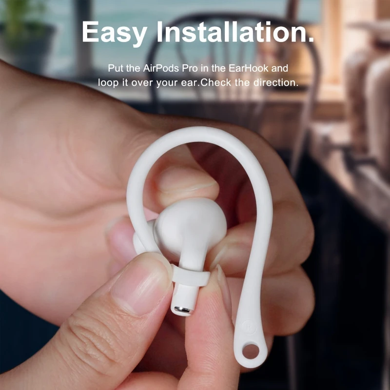 Silicone Ear Hooks For Apple AirPods Pro 2 Accessories Anti-fall Bluetooth Earphone Holder For Airpods 1 2 3 Pro Sports Earhooks