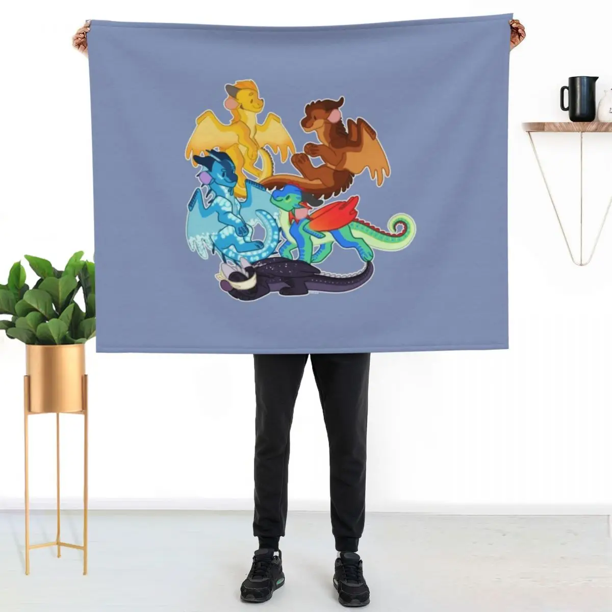

Dragonets of Destiny - WOF Wings of Fire Throw Blanket Cozy Warm Blanket for Bed Room Decor