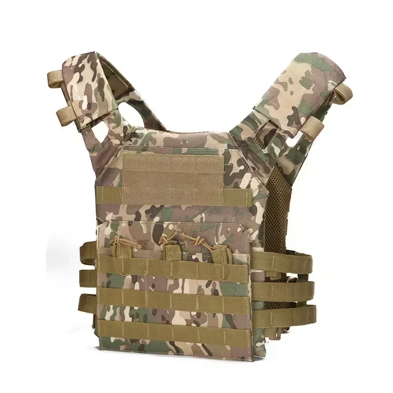 Men's Vest Molle Plate Carrierr Magazine Tactical Vest Train Body Armor Combat Camo CS Hunting Equipment