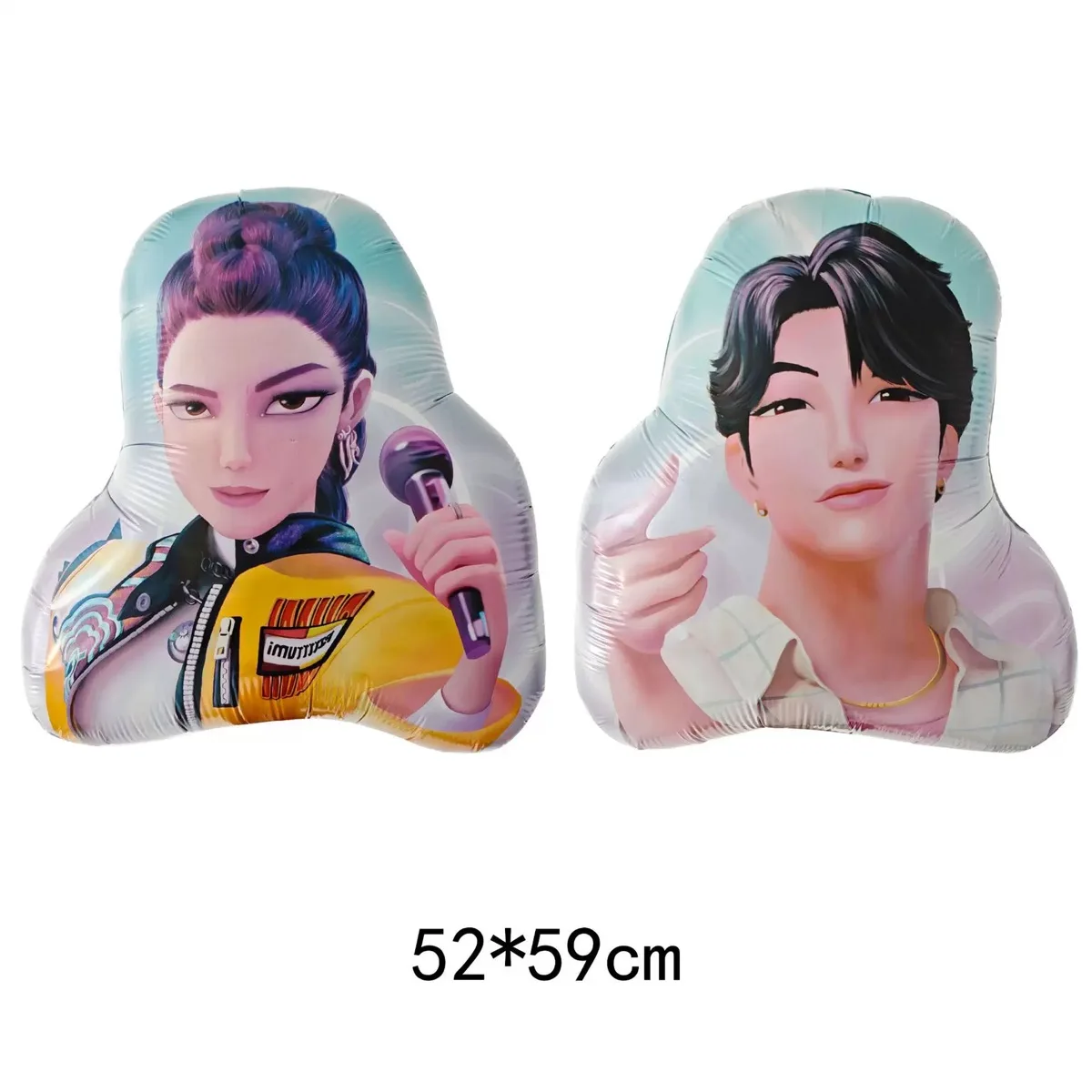 k-pop Demon Hunters Cartoon comic Theme Birthday Party Decorations set  Aluminum film balloon Girls Baby Shower Supplies