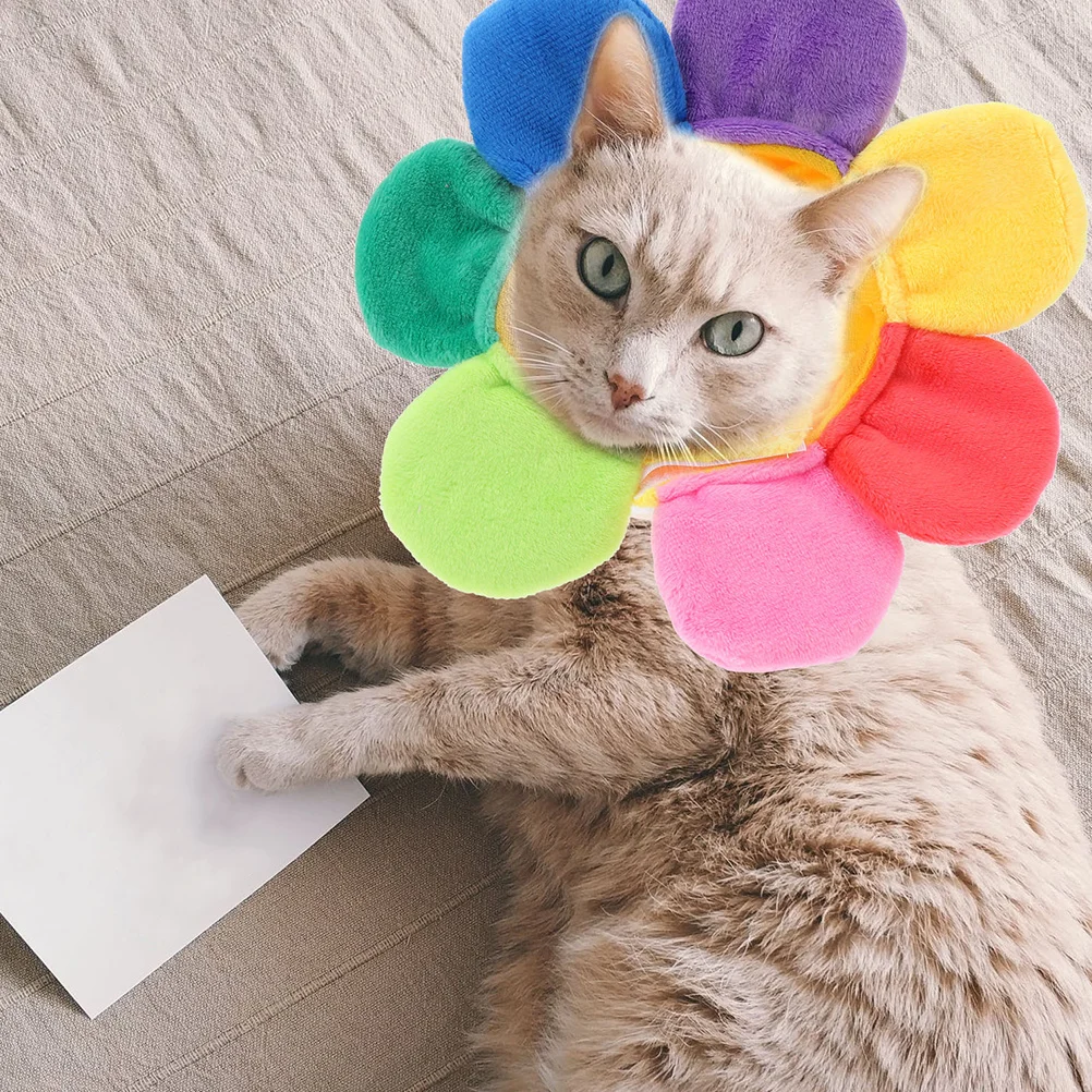 

Cute Sunflower Cat Hat Pet Cap for Dogs and Cats Party Carnival Birthday Costume Fashion Accessory Outfit Pet Cap