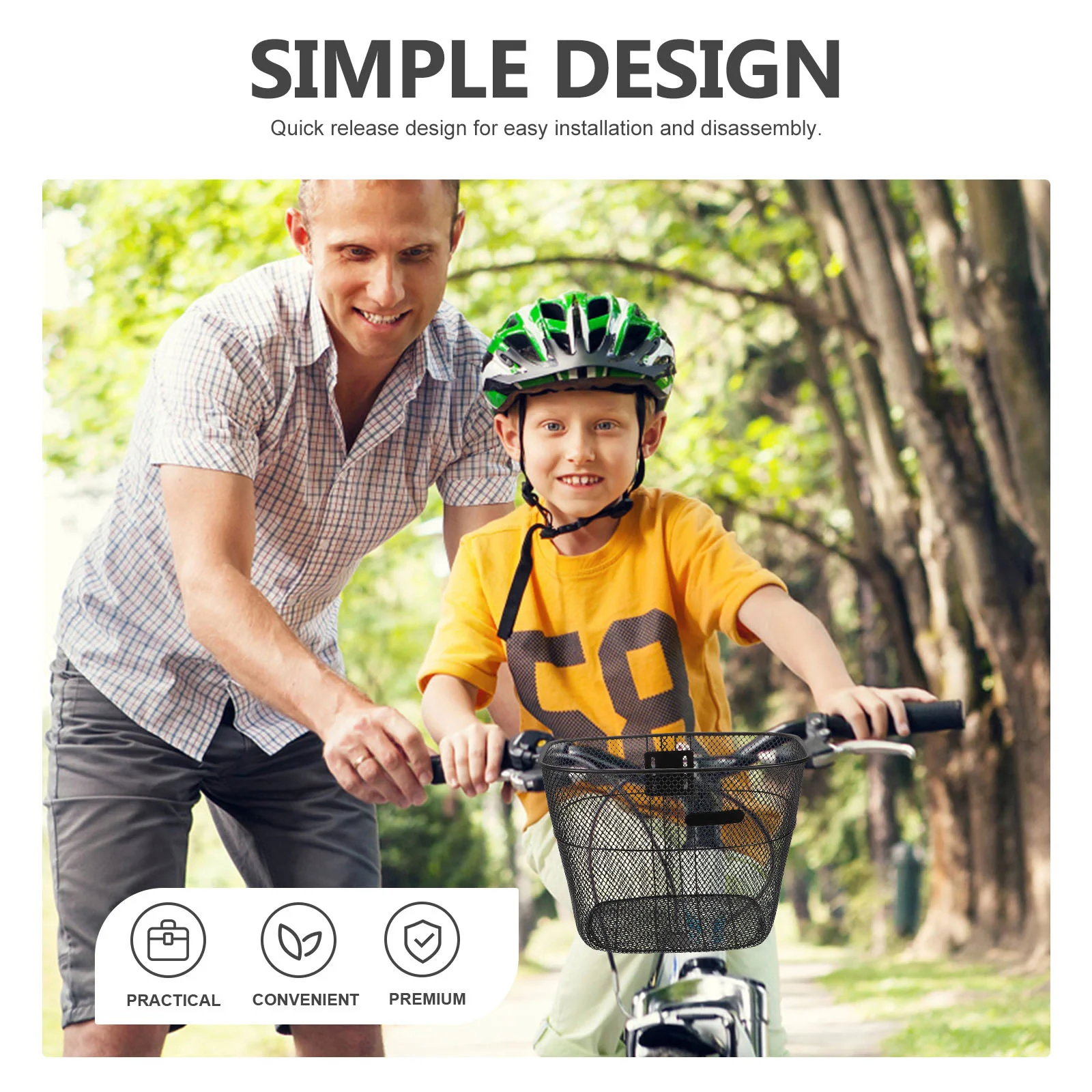 

Detachable Bike Front Metal Large Handlebar Basket For Electric Scooter Cycling Storage Vegetable Basket Rear Mountain Adult
