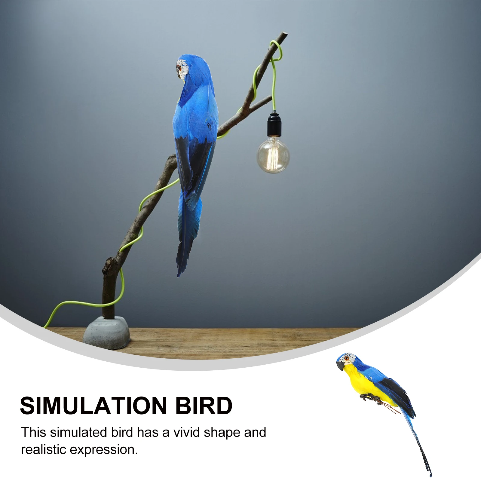 

Vivid Simulated Parrot Artificial Decoration Durable For Home Balcony Yard Outdoor Scene Adornment Animal Craft Garden