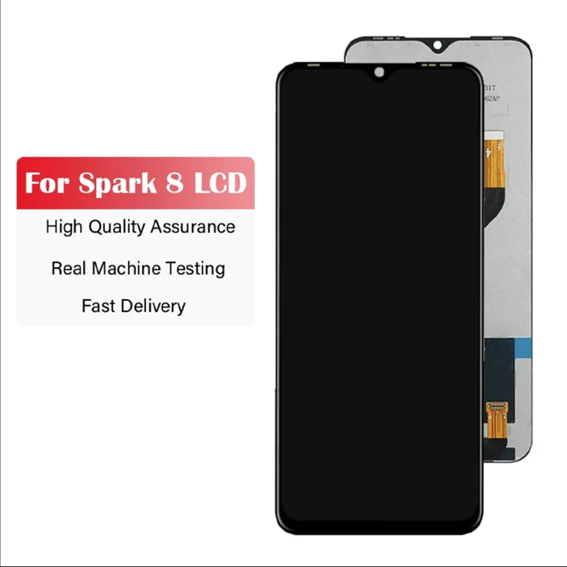 6.52 inches for Tecno Spark 8 LCD Display KG6 KG6k Touch Screen Digitizer Assembly Replacement Parts For tecno Spark 8 lcd