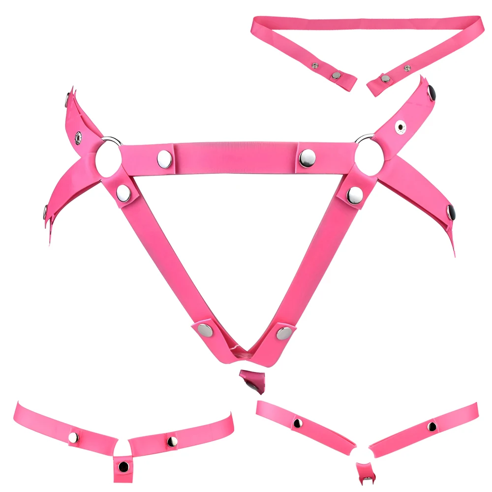 FRRK Elastic Band Chastity Belt for Male Chastity Cage Auxiliary Belt Adjustable Underwear Rope Scrotum Ring Sissy Sex Toys