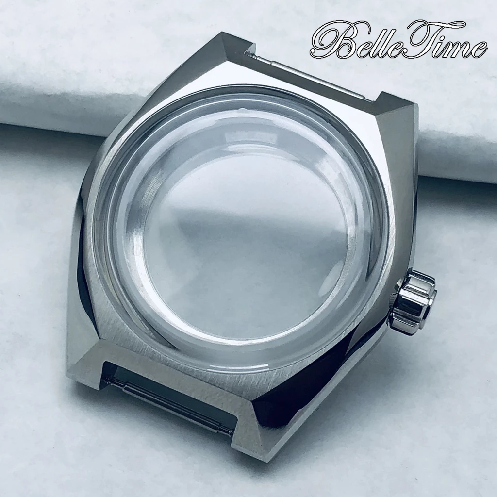 

Новый корпус для часов NH35, 41 мм, высококачественный водонепроницаемый корпус из минерального стекла, подходит для NH34, NH35, NH36, NH38, аксессуары для часов Movemen