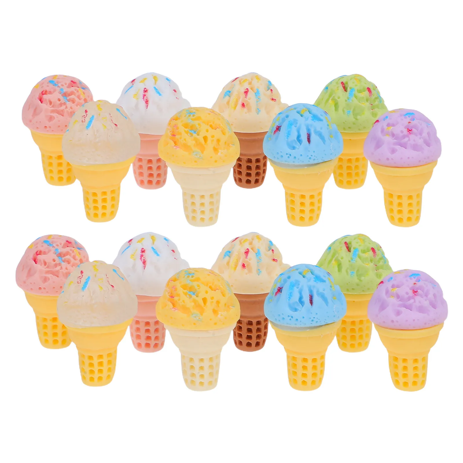 

27 миниатюрных фигурок мороженого из смолы, ультрареалистичные искусственные мини-десерты для декора миниатюрной кухни и поделок