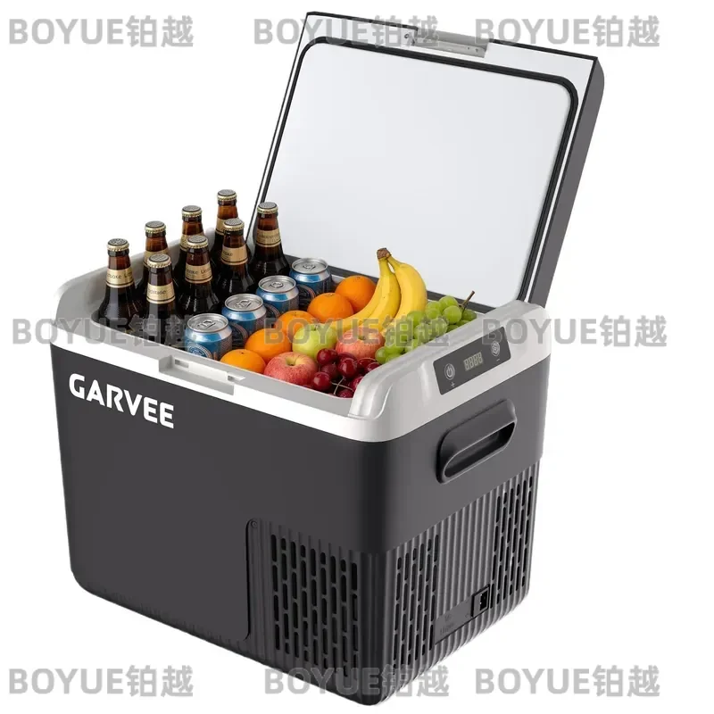 19 Quart Portable Car Refrigerator 12V 24V DC AC Compressor Cooler Mini Fridge Fast Cooling Box for Truck RV Camping Home