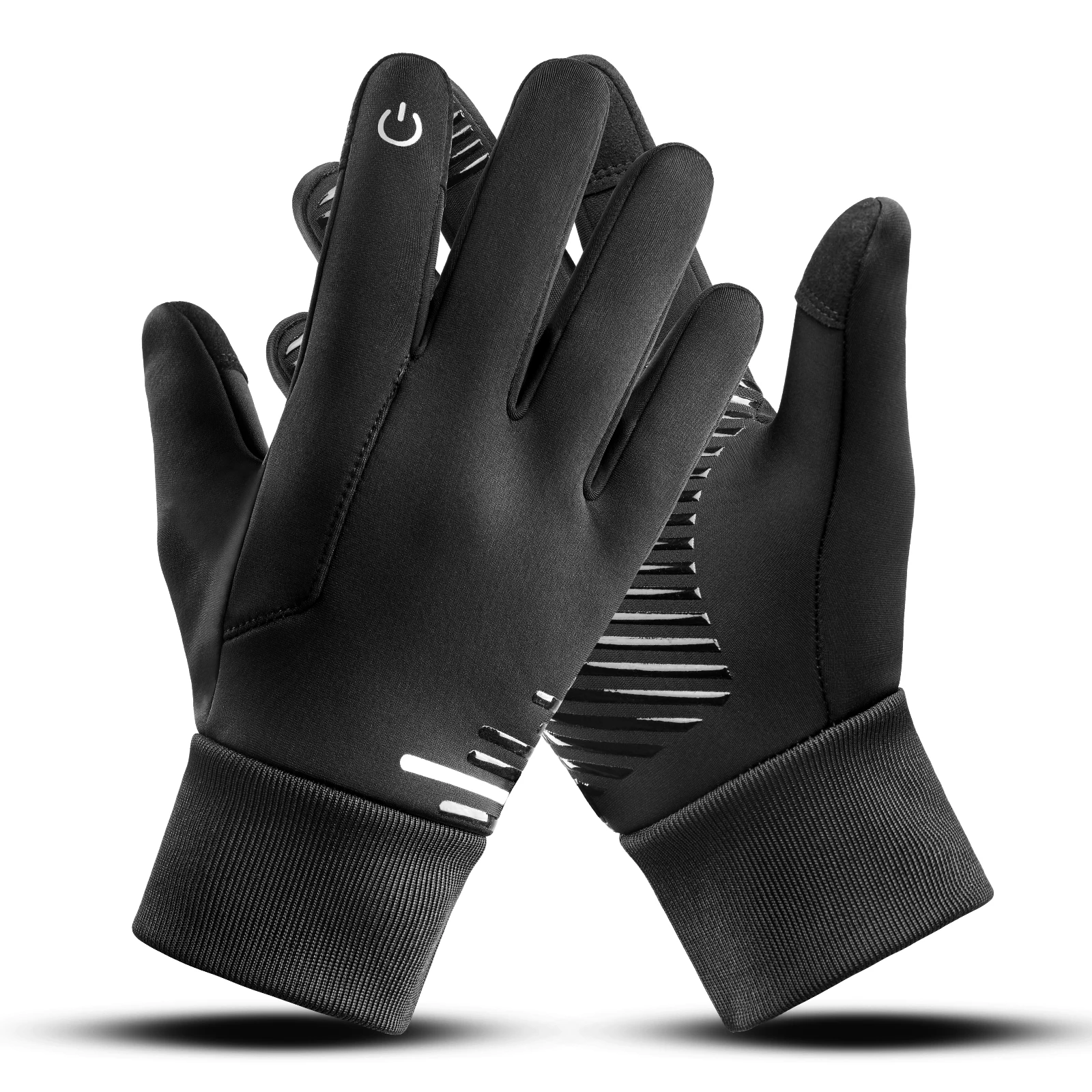 

Kyncilor Outdoor Cycling And Mountaineering With Windproof Fabric Plush Insulation Anti Slip Wear-Resistant Touch Screen Gloves