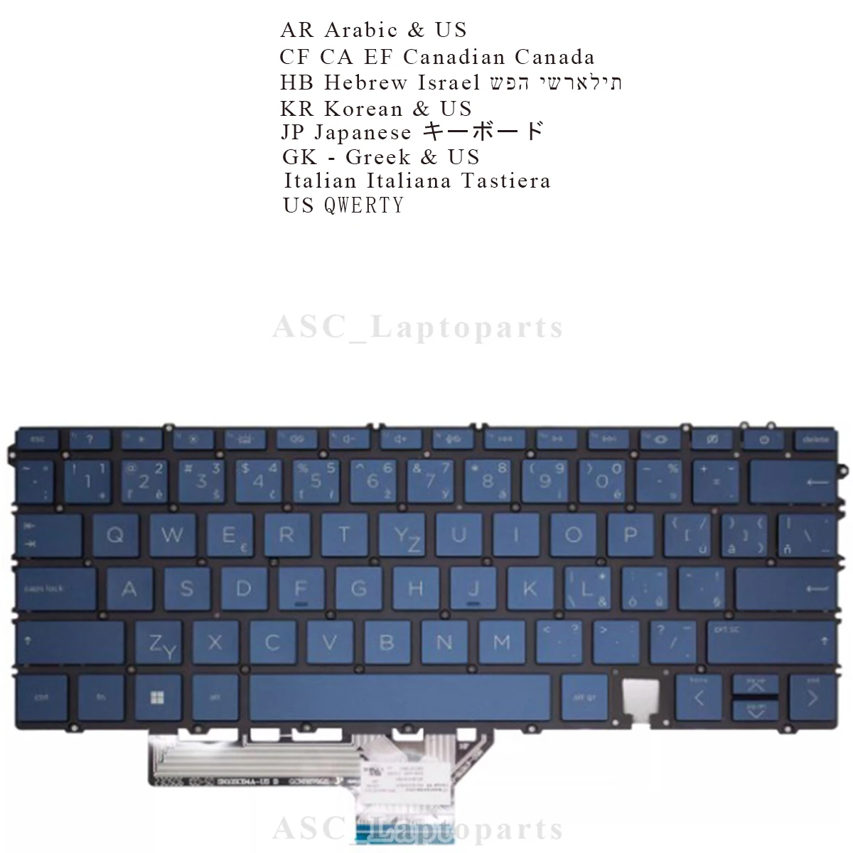 NEW Arabic CA Hebrew Italian Korean Japanese US Keyboard for HP Spectre 14-ef0013dx 14-ef2013dx 14-ef0005nr 14-ef0008ca BACKLIT