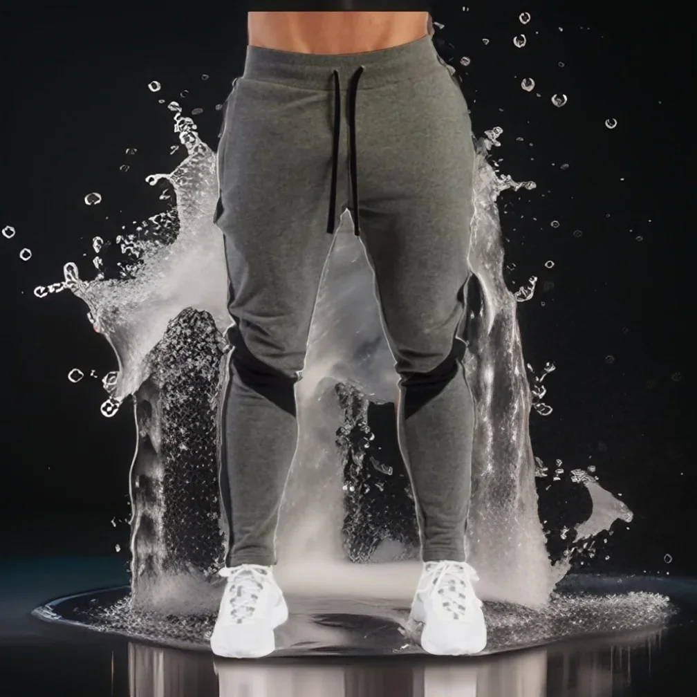 

Men's Sports Pants Spring Autumn Male Loose Fitting Leggings Patchwork Running Training Casual Pants Fashion Outfit LongTrousers