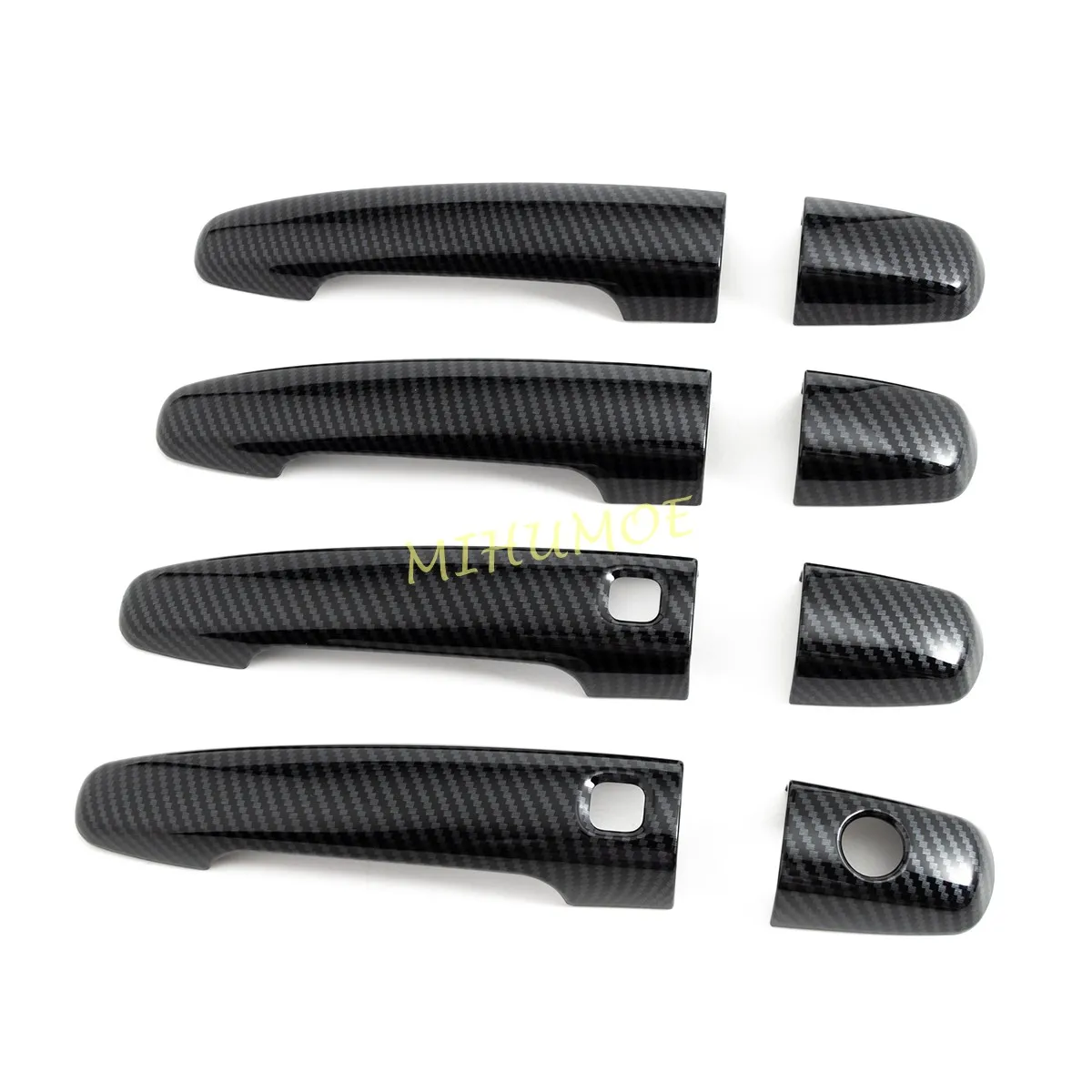 

For 2024 2025 Suzuki Swift Carbon Fiber Car Exterior Door Handle Strip Cover Trims w/ Keyless