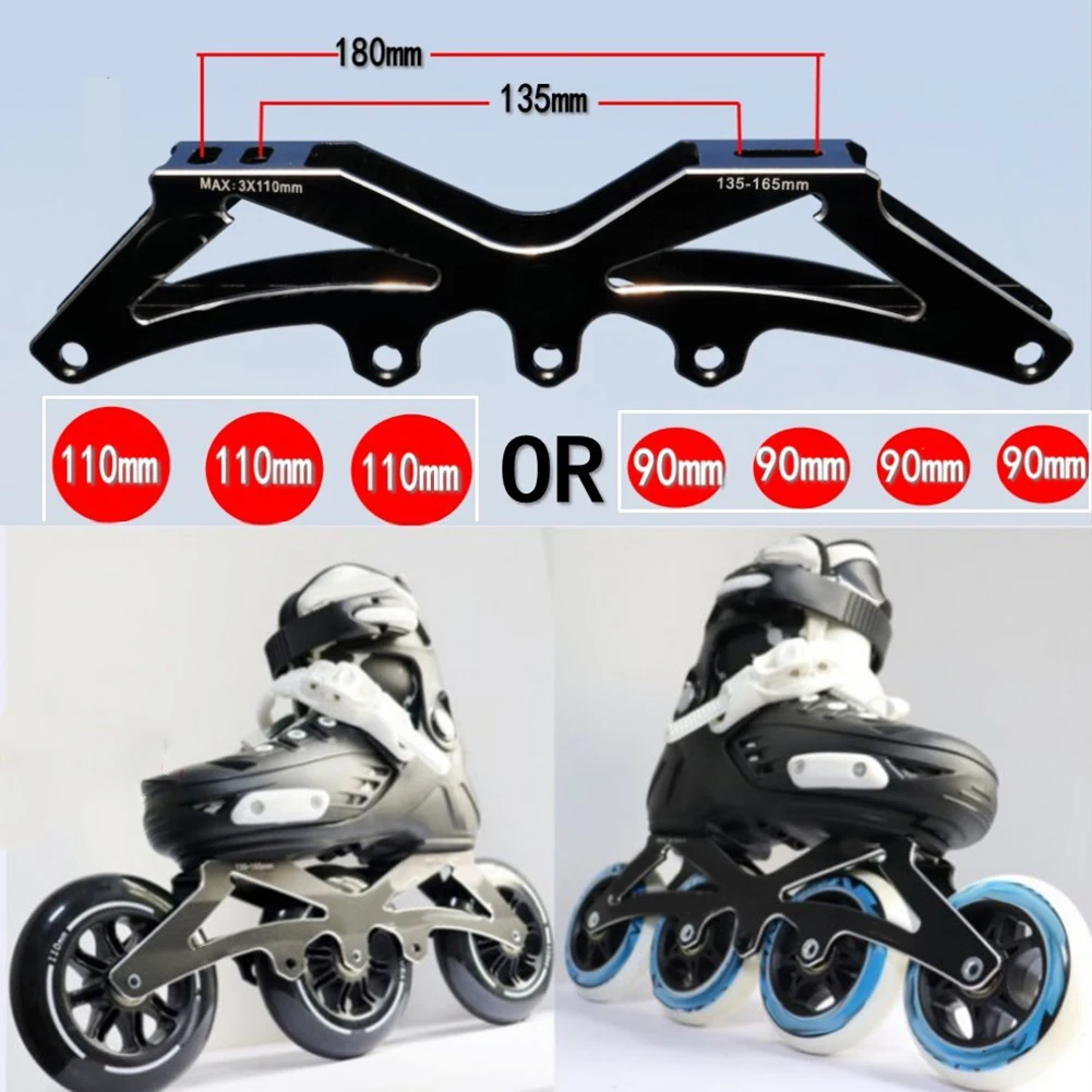 1 Pair Of Inline Speed Skates Frame Base Lnline Skate Wheel Bracket Speed Skates Frame Base 4 Wheel Transfer 3 Wheels Parts