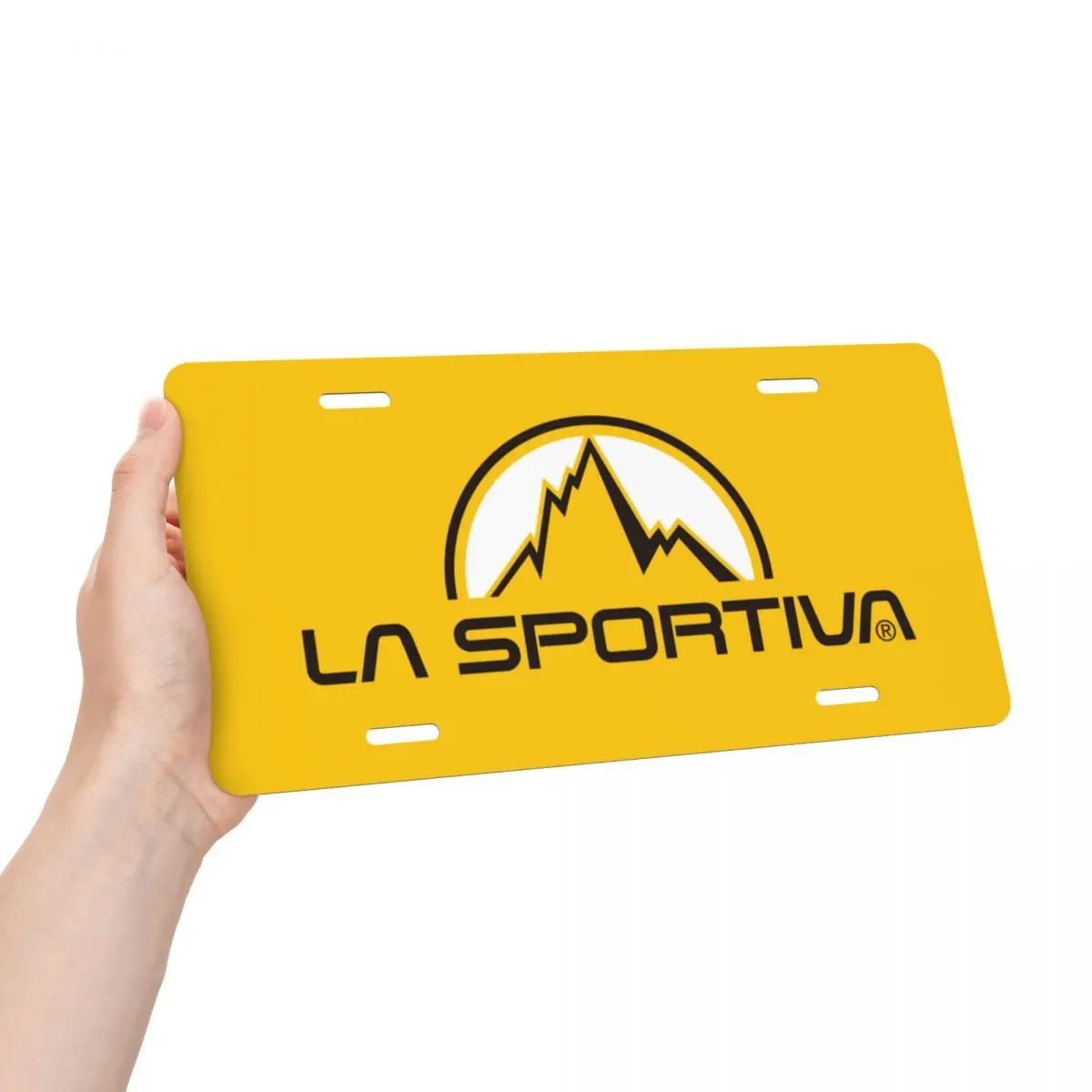 La Sportiva Logo License Plate Custom Climbing Decorative Car Front License Plate Cover Aluminum Vanity Tag 6x12 Inch