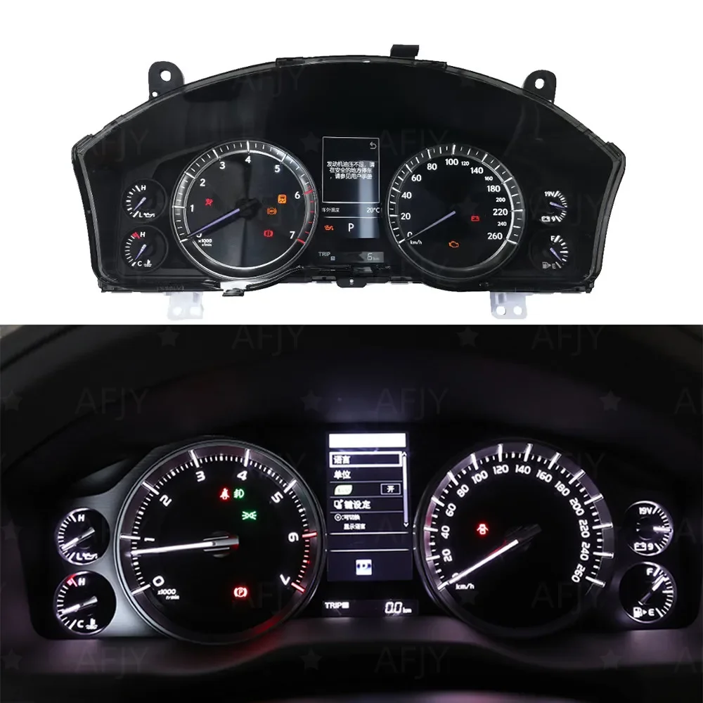 LCD Dash Panels For Toyota Cruiser LC200 Multifunctional Intelligence Instrument Multimedia Clusters Gauge dashboard Car Digital