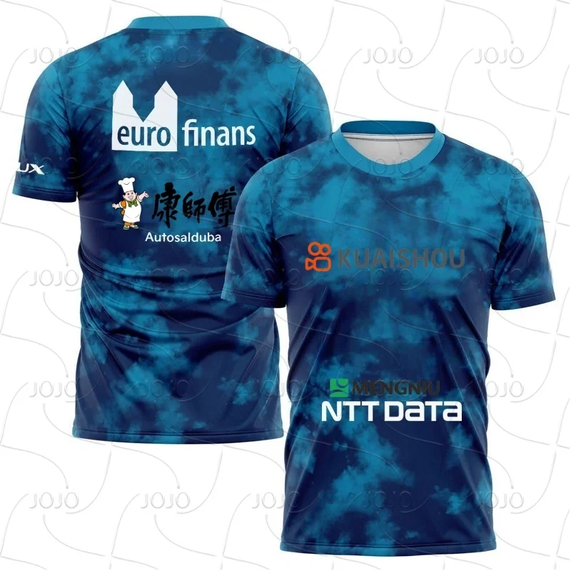 

2025 Breathable Badminton Tennis BMX Motorcycle Riding T-shirt Men's Fashion Sportswear Top Short Sleeve Outdoor Jersey