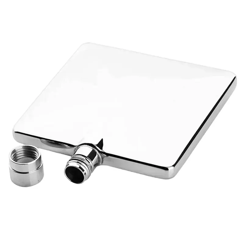 ABUH-European And American Style For Whiskey Wine Bottle- Stainless Steel Square Wine Pot Portable& Easy To Use Exquisite