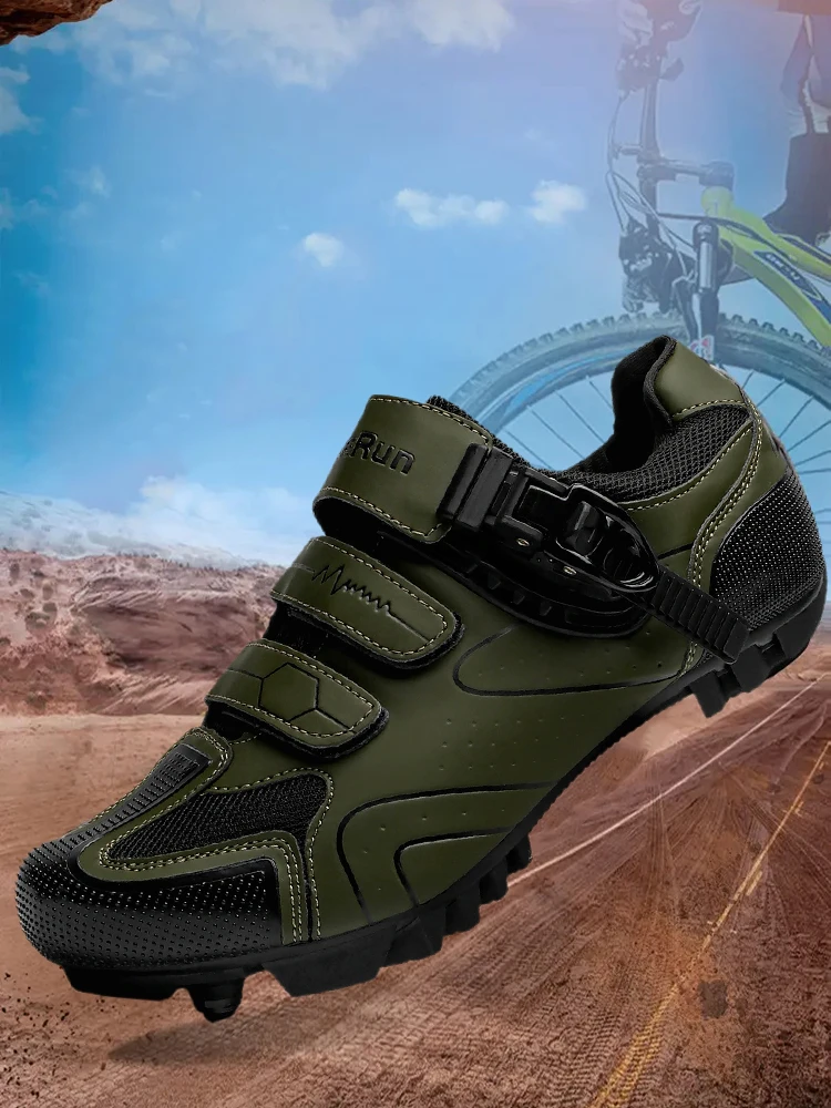 Neue Herren-Fahrradschuhe, praktische Damenschuhe mit doppelter drehbarer Schnalle, Rennradschuhe, Outdoor-Sport- und Freizeitschuhe – Detail 12
