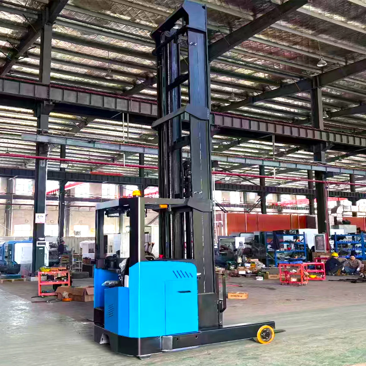 High Quality Semi Electric Stacker 1000kg 1500kg Self-Lifting Pallet Loader Full Electric Self Loading Stacker Export